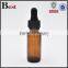 0.5oz Boston glass amber dropper bottle for America market