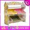 2015 new kids wooden Storage rack,popular Storage rack and wooden bin organizer toy storage rack with 12pcs plastic bins W08C039