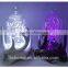 Resin Antler holder glass globe with Multi color Led string lights for Christmas decoration