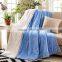 100% polyester printed solid and soft coral velvet fleece blanket