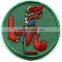 2017 custom high quality hand embroidery patch embroidery label for garments