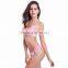 87%Polyester Sexy Red Christmas Bikinis Girls Swimwear Swim Suit