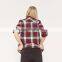 Wholan Apparel 2016 Oversized Red Plaid Shirts Woman Clothes Women High Quality Shirts