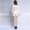 dress modern white lace deep v neck Lace-Up Embroidered White Playsuit, playsuits women 2017, pant shirt new style