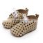 Low MOQ wholesale china baby shoes dots factory oxford shoes