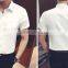 Short sleeved shirt men's summer Korean style pure white business shirt white shirt