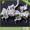Stainless Steel Big CZ Bowknot Long Navel Ring