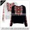 Sublimation printing winter sweatshirts cutting cropped sweatshirts