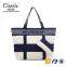 CR Amazon top sales fashion hot selling hand bag with little purse cheap stripe bag canvas bag