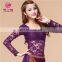 Sexy elegant lace long sleeve egyptian women belly dance top blouse clothes S-3017#