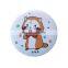 Disney Audited Factory New Design Cute Minnie Fabric Metal Pin Tin Button Badge