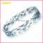 Customized Men Sliver Plated 316L Stainless Steel Bracelet