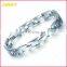 Customized Men Sliver Plated 316L Stainless Steel Bracelet