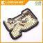 Letter R design sequins embroidered patch/badge for clothing
