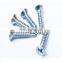 Inch Cross recessed countersunk head tapping screws