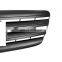 2007-2009 Front Grill Grille Matte Black For Mercedes Benz E-Class W211 4 Fin