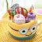 Yarncrafts Luxurious Handmade Crochet Cotton Rope Fabric Storage Basket Bins For Kids