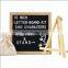 High quality Hexagon wood frame felt letter board  with Changeable Letter  with oak frame