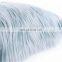 Repreve 100% polyester latest design Luxurious fashion blue Mongolian long hair long fur cushion for home decor