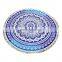 Amazon top seller 2018 colorful digital printing circle beach towels microfiber printed round beach towel with tassels