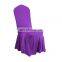 Wholesale Stretch Spandex Dining Room Ruffled Skirt Chair Covers Slipcover For Wedding Banquet Party Chair Covers