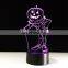 Halloween Pumpkins 3D Night Light Acrylic Visual LED USB Desk Table Lamp For Home Atmosphere Lamp Baby Sleep Lighting