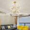 Gold color chandeliers pendant lights Acrylic Pendent led ceiling lamp