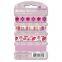 Polyester Organza Self adhesive For Scrapbook DIY Craft Gift Printed Floral sticky ribbon set