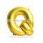 alphabet letter foil balloon gold color inflatable balloon