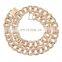 Miami Curb Bling Bling Charm Bracelet Rhinestone Crystal Cuban Link Chain Choker Hip Hop Necklace Jewelry