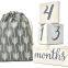 Wood Milestone Age Blocks, Baby Age Photo Blocks Baby Shower Gift and Keepsake