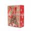 Customize Kraft Christmas Kraft Gift Paper Sweet Bag With Ribbon Handle