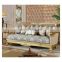 Classic Velvet Fabric Corner Sofa Set for Living Room