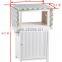 Folding wooden ironing board storage cabinet with clothes door rack wall mounted KD structure