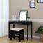 Mirror Makeup Dressing Table Writing Desk with 2 Drawers