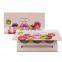 Custom wholesale empty makeup with mirror eye shadow magic candy cardboard magnetic face palette