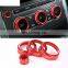 4Pcs/set For Land Rover Range Rover Sport Vogue Autobiography Car-Styling Air Conditioning Knob Audio Circle Trim Aluminum