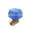 3v 5v 6v 12v 24v 110v 220v CWX-25S 2 way brass ss304 mini electric motorized water motorised ball valve