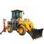 4x4 hydraulic compact front end loader and backhoe loader with wheel excavator