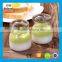 Food grade empty jam jar clear glass 100ml pudding bottle