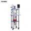 plant extracting chemical laboratory distillation stirring mixing jacketed glass reactor