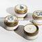 High Quality Luxury Tinplate Candle Jars Wholesale Aromatherapy Daily Soy Scented Candle Gift Sets with White Cotton Wick