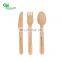 Yada Custom Printed High Quality Utensils 140mm  Birch Disposable Spoon Fork Knife  Wooden Cutlery Set