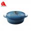 Covered Casserole Round Oval Enameled Cast Iron Dutch Pot