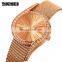 New Arrival Skmei 9252 Luxury Lady Quartz Watch Gold Wristwatch Stainless Steel Strap 30 Meters Water Resistant