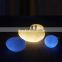 led ball /16 color changing rechargeable 3D moon illuminated ball large stones decoration outdoor