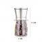 Amazon Hot Sale 180ml Glass Pepper Mill Grinders Stainless Steel Salt and Pepper Grinder Set