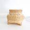 Hot Sale Mini Woven Bamboo Planter Pot Table Best Price Small Flower Plant Holder Wholesale Vietnam Supplier