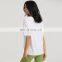 Mesh Side Slit Womens Sports Wear Gym Tshirts Top Selling O Neck Polyester Smocked Tops