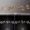 Modern Crystal Molecular Chandelier ceiling Lighting Fixture for Living Room Bedroom Dining Room kitchen island Foyer Lobby